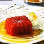 Strawberry Dessert with Mango Sauce
