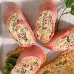 Ham Rolls with Sauerkaut Filling