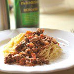 Spaghetti Bolognese with Mushrooms