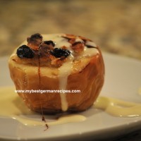 Baked Apples filled with Marzipan