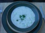 Creamy Potato Soup with Cucumbers