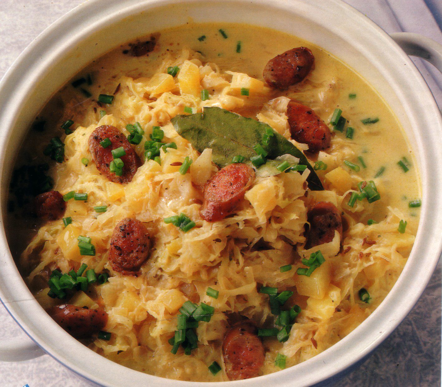 Sauerkraut Stew with Sausages - Traditional German