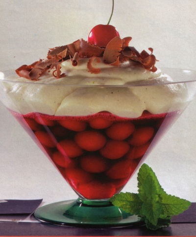 cherry cream dessert