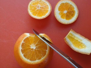 fillet an orange