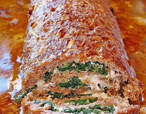 meat loaf with spinach