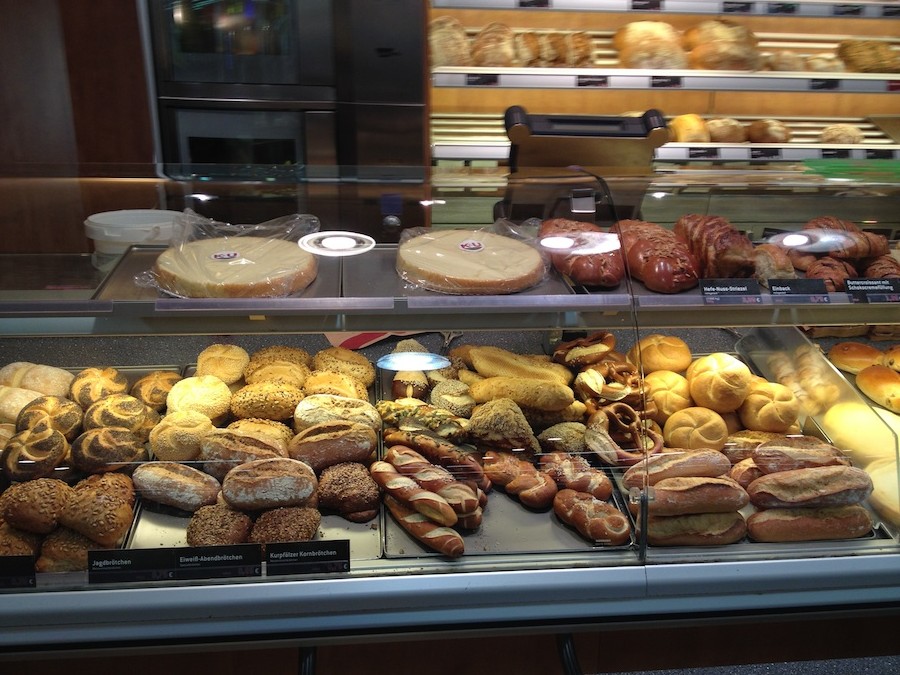 german bread in a bakery