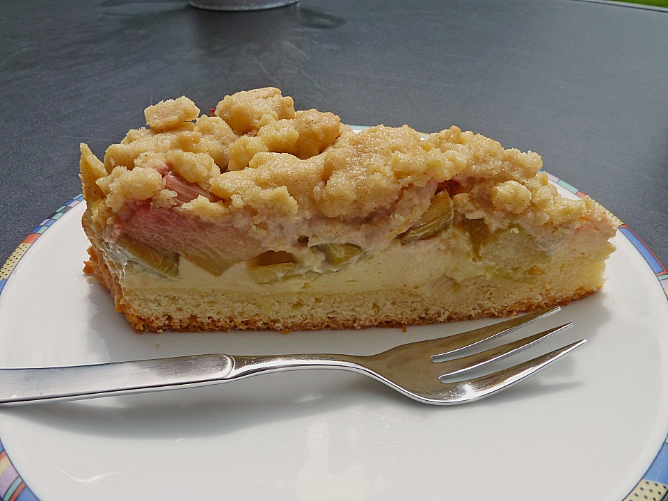 german rhubarb streusel cake