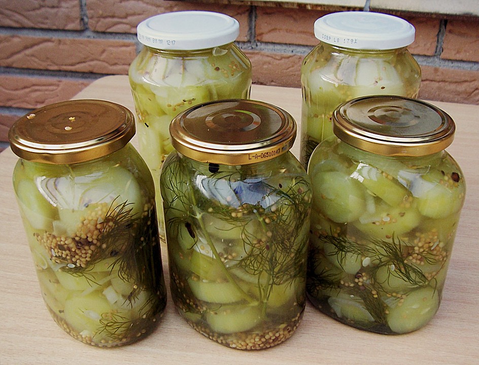 german mustard pickles