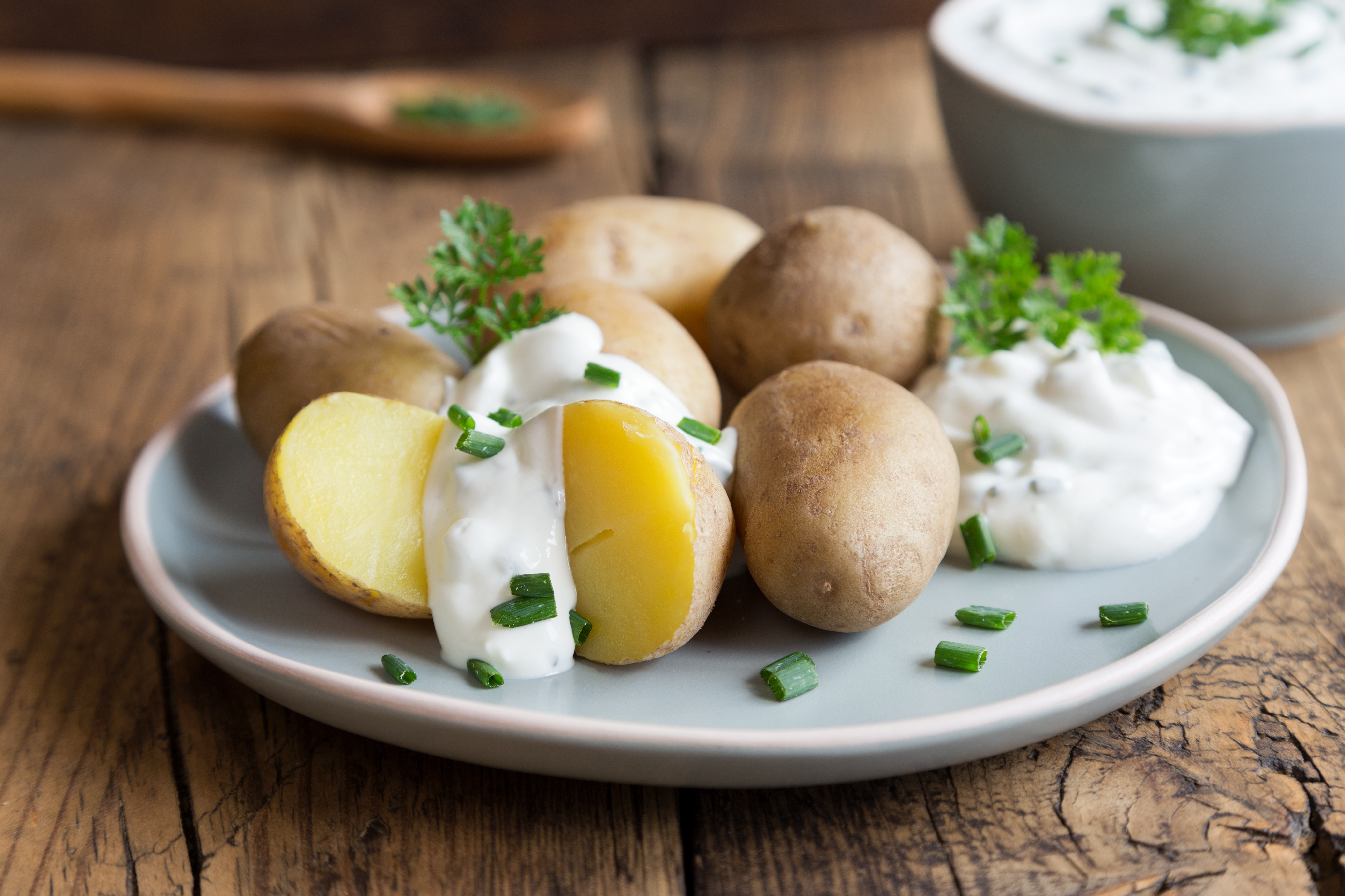 potatoes with herb quark