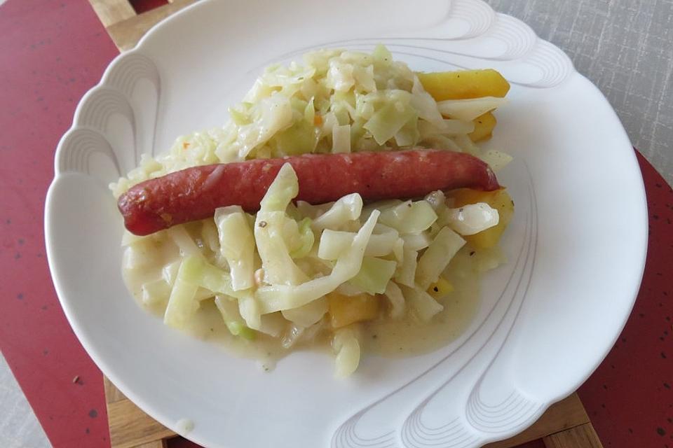 cremed cabbage german style