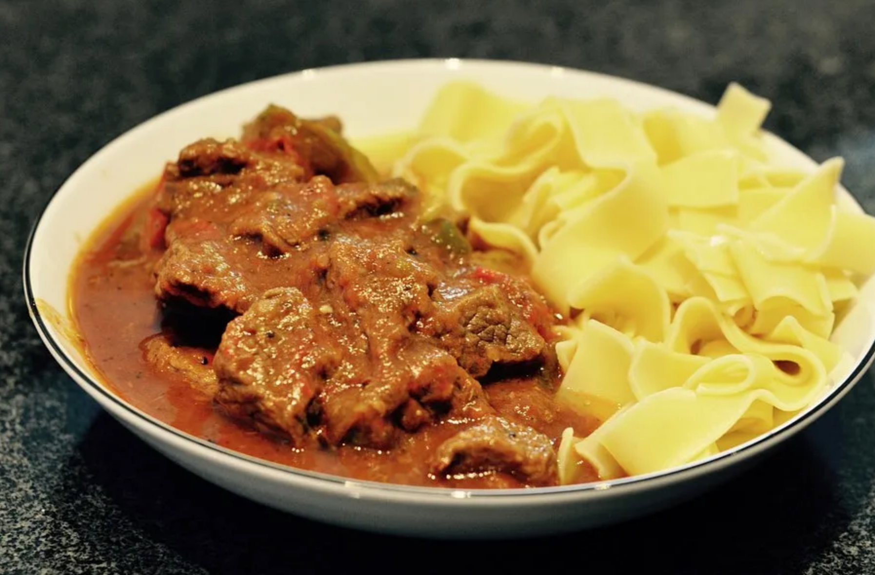 onion beef goulash