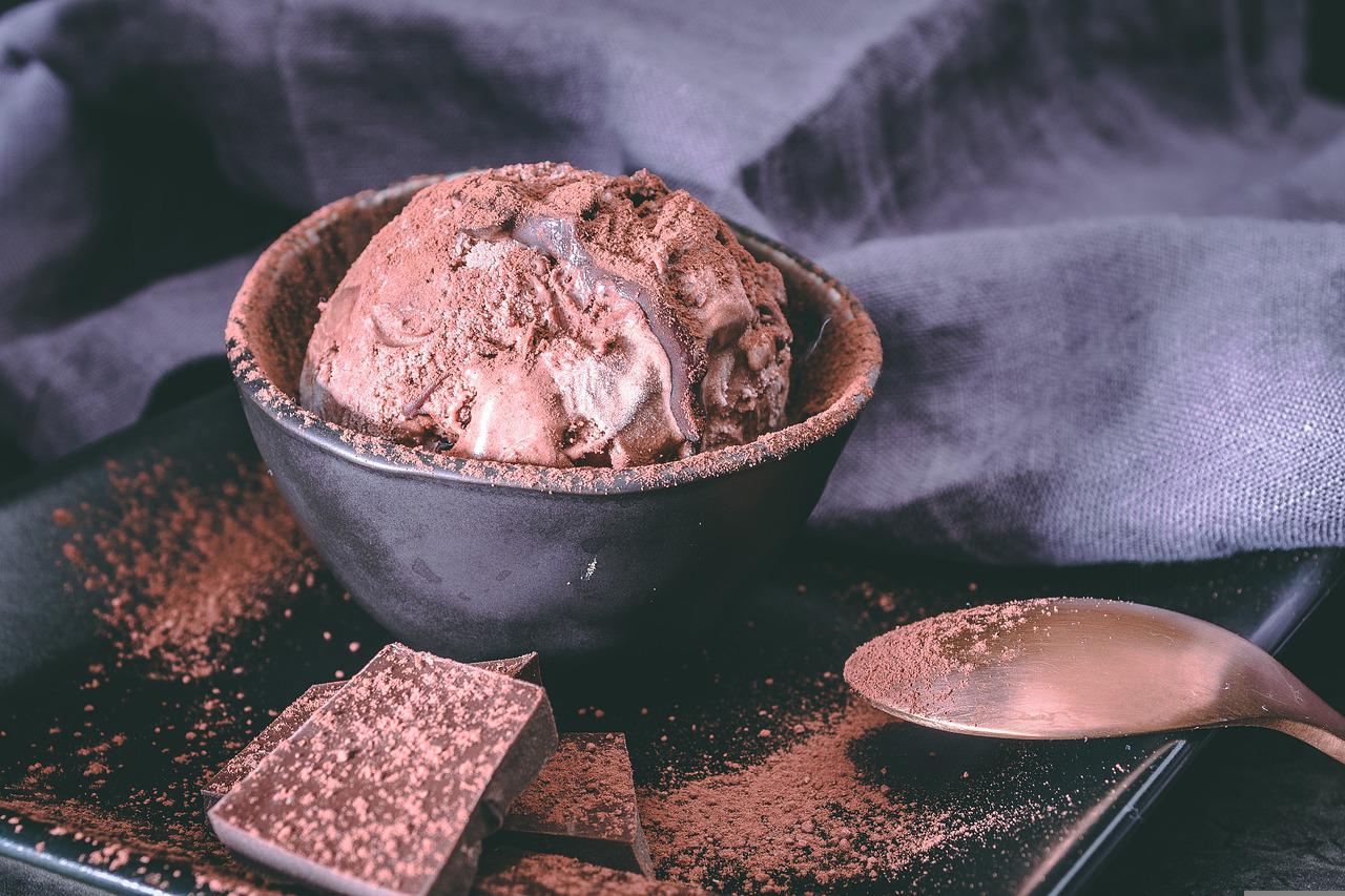 German Homemade Dark Chocolate Ice Cream