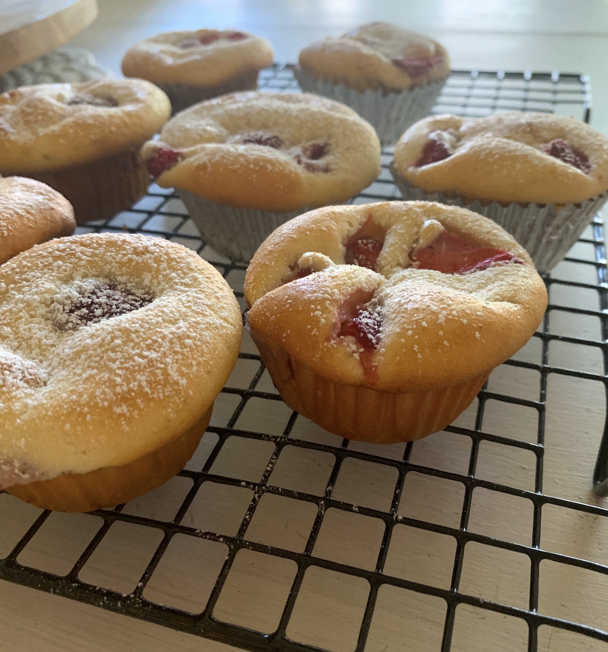 german raspberry muffins