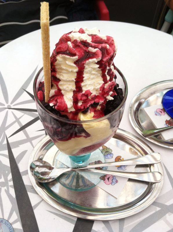 german amarena ice cream cup